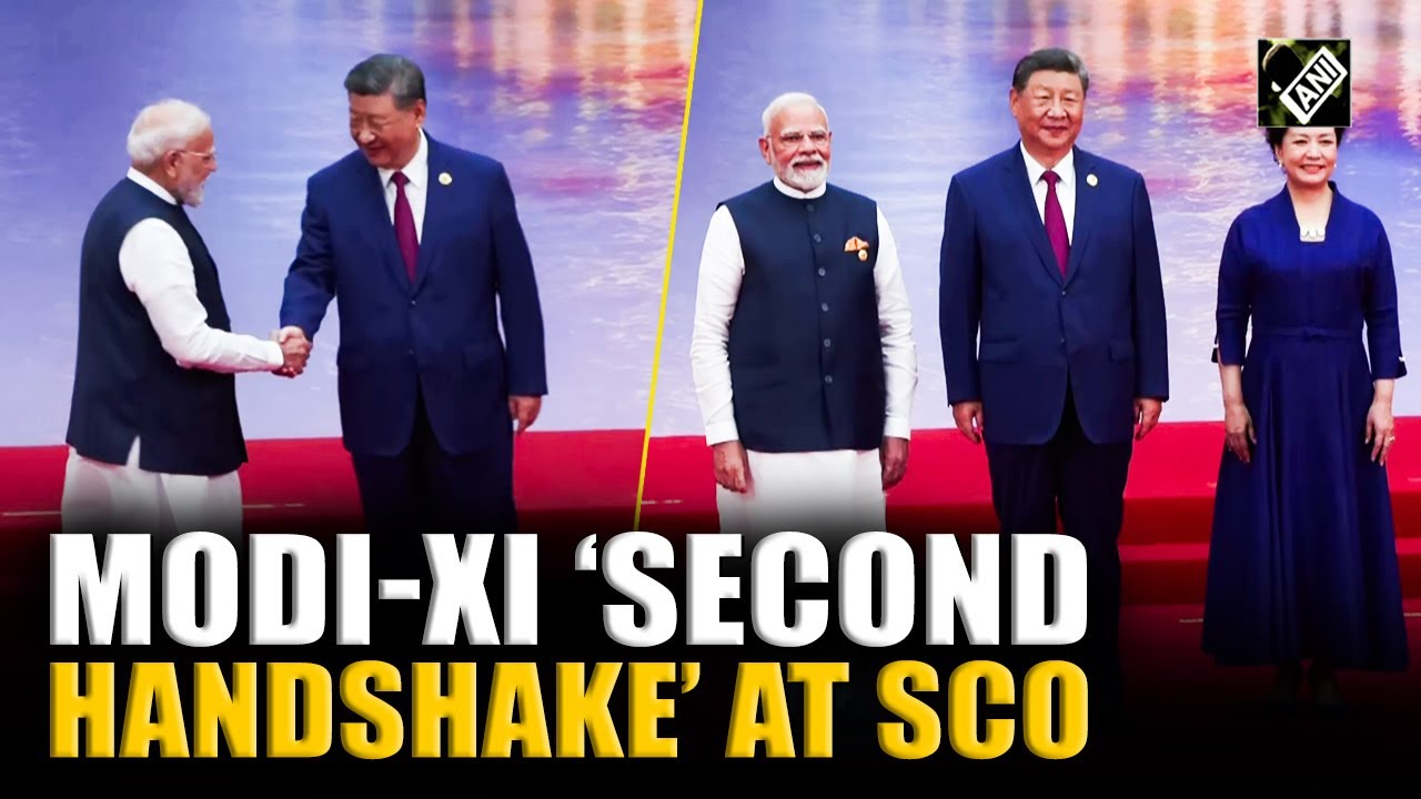 PM Modi arrives for reception at SCO Summit in Tianjin, shares &lsquo;historic handshake&rsquo; with Xi Jinping