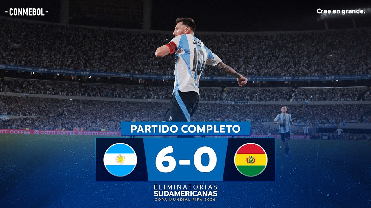 SHOW DE MESSI PARA LA GOLEADA DE ARGENTINA