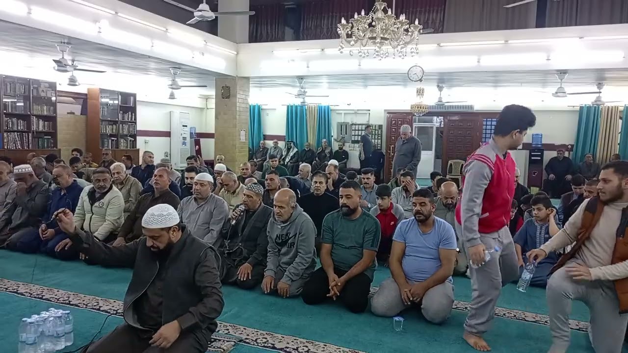 4رقم 17#3#2026 صلاه تراويح في شهر رمضان يوم 28جامع عرفات كان أمام الصلاةدكتور حيدر هادي العودةلرفاعي