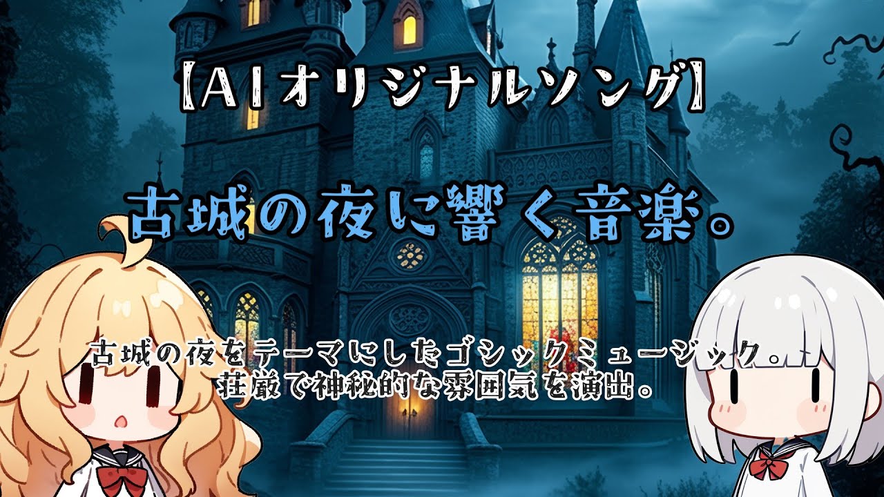 【AI音楽】古城の夜に響く音楽。【歌】