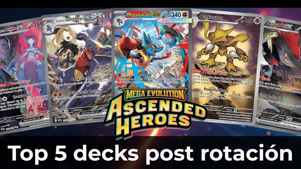 TOP 5 MEJORES DECKS POST ROTACIÓN 🔥 | Meta Pokémon TCG 2026