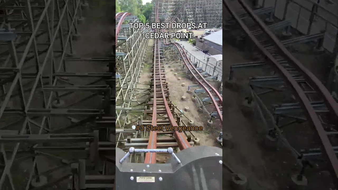 Top 5 Best Drops at Cedar Point 🎢 #CedarPoint #RollerCoasters #shorts