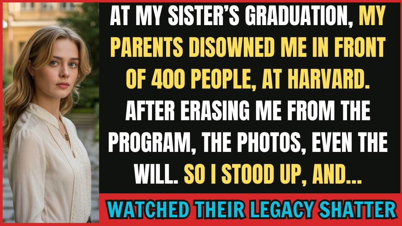 At My Sister’s Graduation, My Parents Cut Me Off —Then Cried When I Revealed the Truth|Revenge Story
