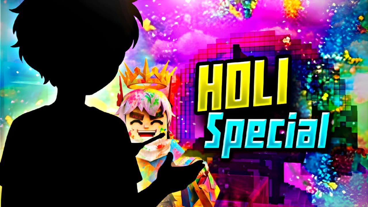 Happy Holi! Bedwars Live in Hindi!