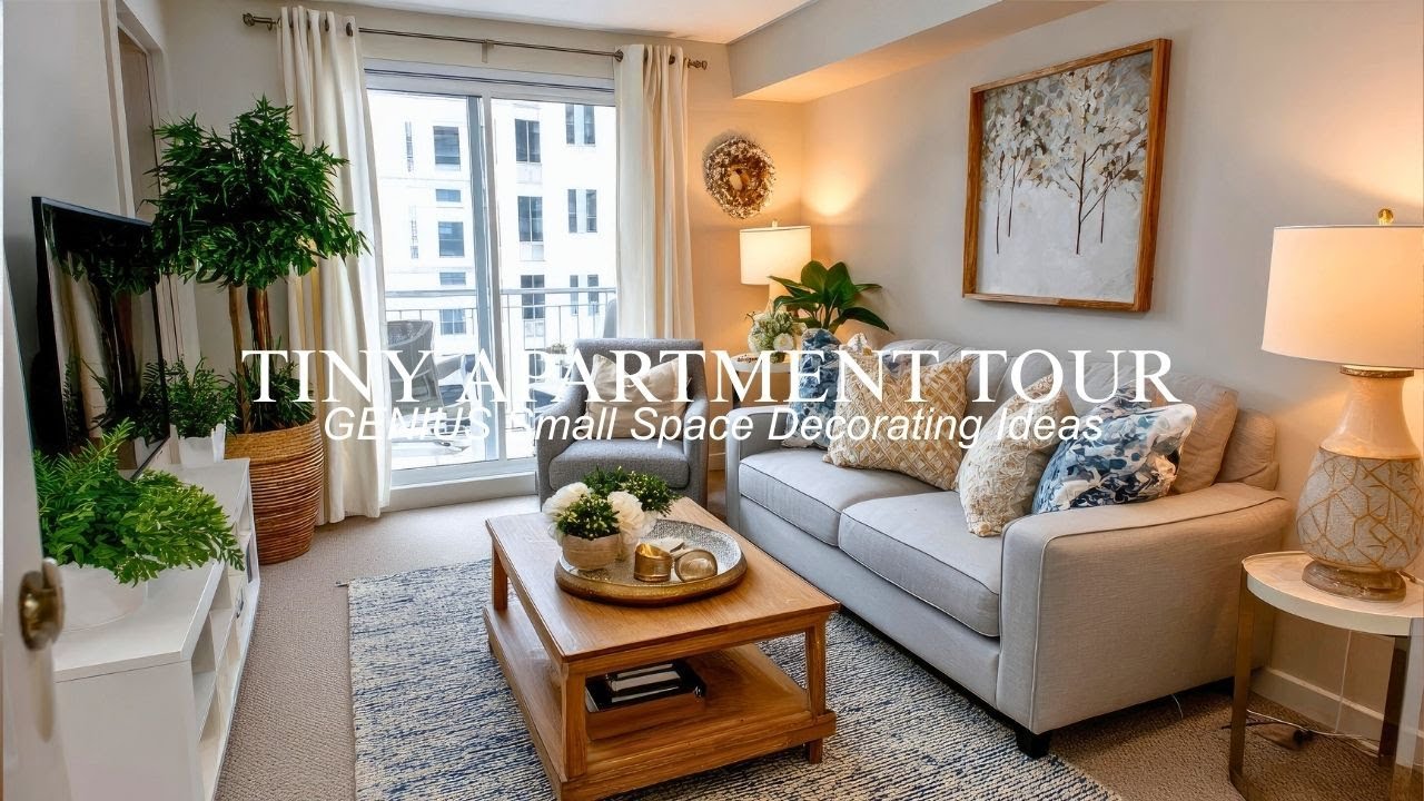 Tiny Apartment Tour: GENIUS Budget-Friendly Small Space Makeover Ideas