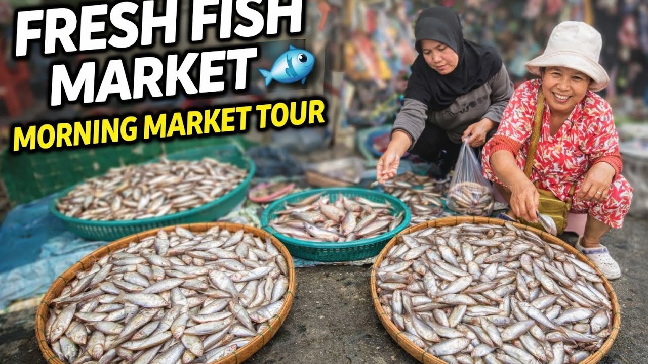 ថ្ងៃចូលឆ្នាំថ្មី ផ្សារច្រាំងចំរះ សកម្មខ្លាំង 😲 | Market Tour Cambodia