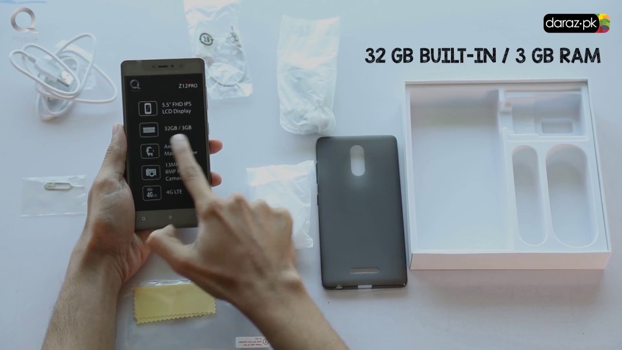 Q Mobile Z12 Pro Unboxing