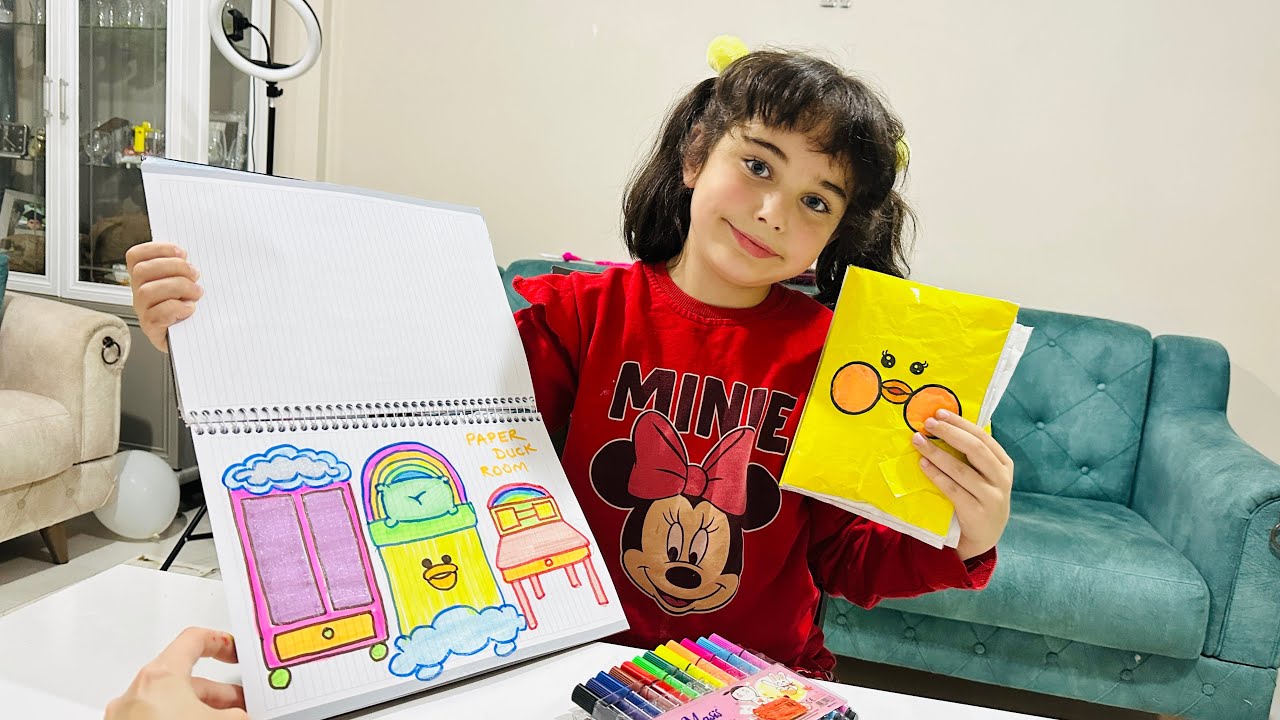PAPER DUCK EVİ YATAK ODASINI YAPALIM !!