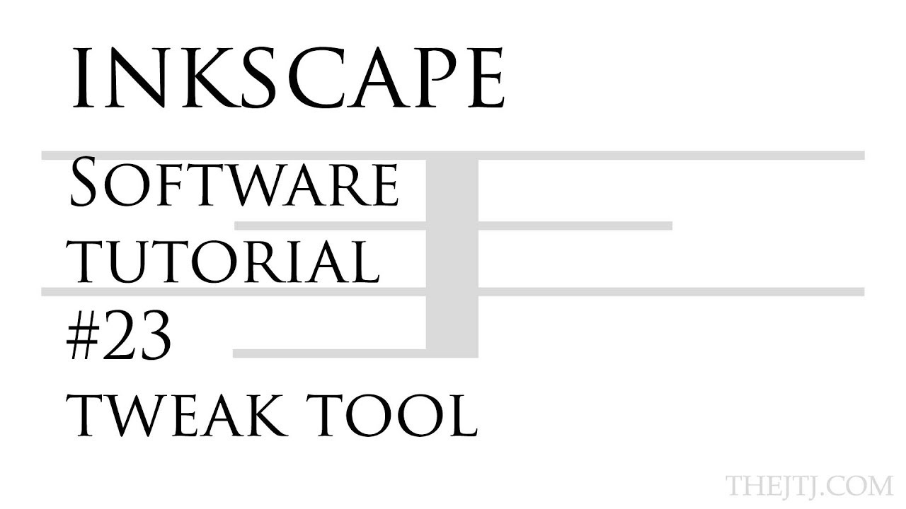 Inkscape Software Tutorial #23 Tweak Tool
