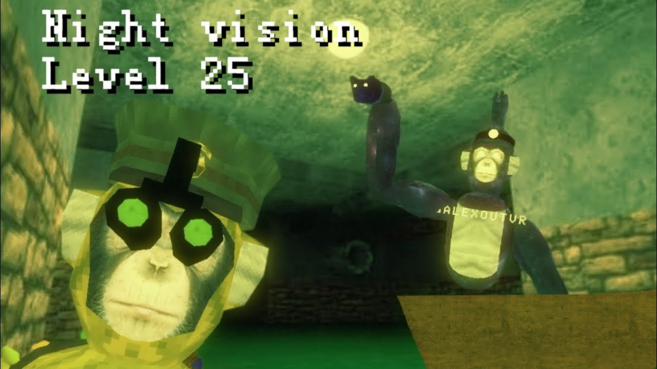 I did level 35 in big scary ONLY using night vision 