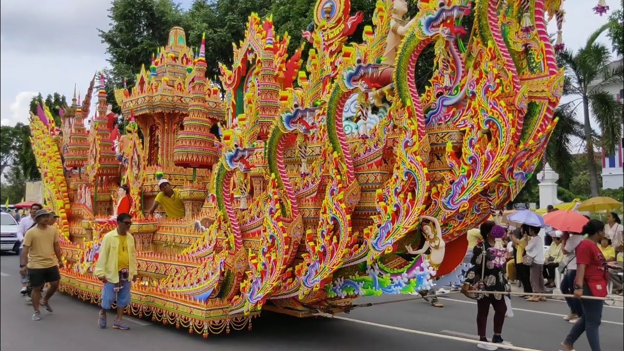 เที่ยวเมืองสงขลาEP.11 ขบวนแห่เรือพระวัดบางดาน วัดอรุณฯ ที่พักสงฆ์แหลมขวัญ วัดจันทร์ สวยงาม สนุกสนาน