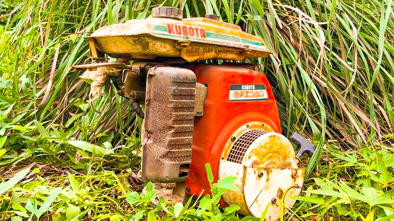 KUBOTA Tiller Engine Restoration // Restore Like New Old Kubota Rototiller