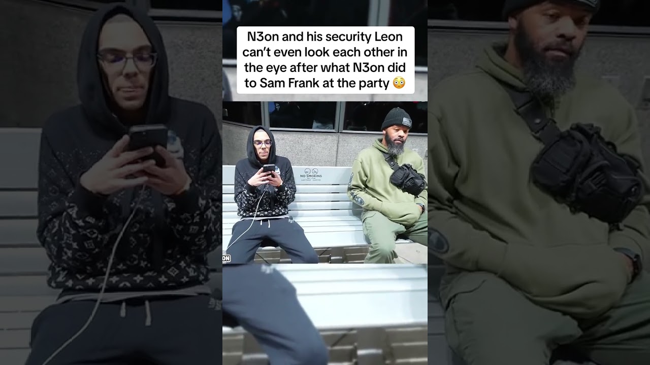 Neon and leon security guard cant look into eachothers eyes after what neon did to sam frank #n3on
