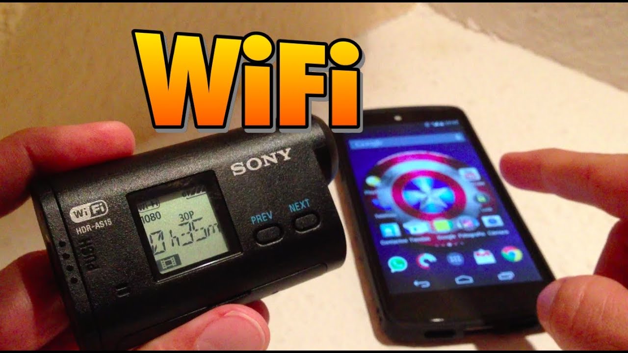 Usando la sony Action cam con el Nexus 5 via Wifi