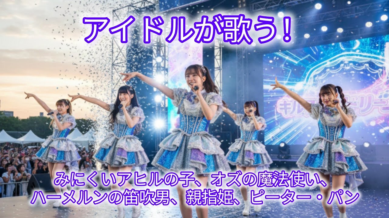 【アイドルが歌う童話】みにくいアヒルの子！オズの魔法使い！ハーメルンの笛吹男！親指姫！ピーター・パン！