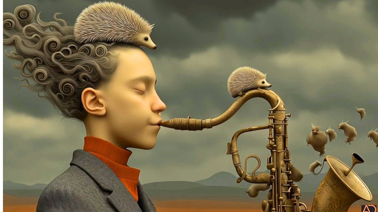 A Surreal AI Studio Series |4K| Midnight in Amber - SurrealArt #AIFilm #CinematicAI