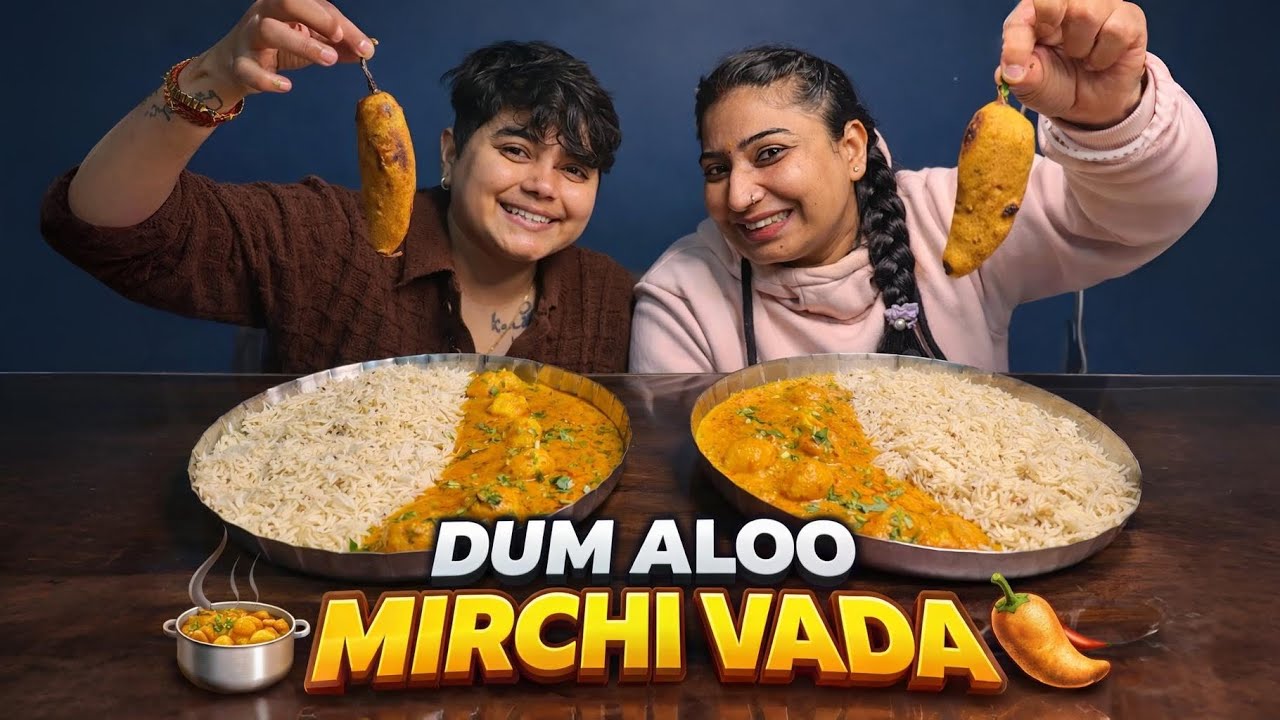 Payal Ne Banaya Tasty Dum Aloo & Mirchi Vada😍