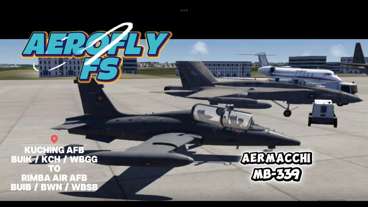 AERMACCHI MB-339 -  KUCHING AFB TO RIMBA AIR AFB, COLD AND DARK START UP, FULL FLIGHT