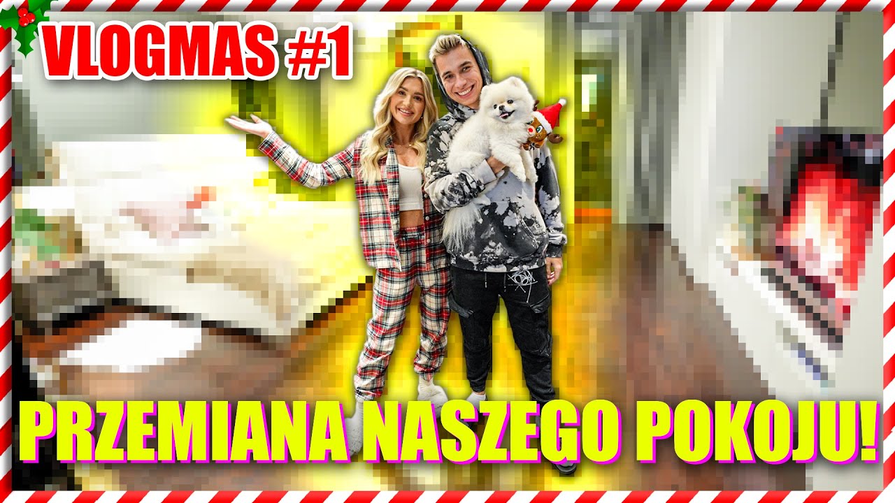 PRZEMIANA POKOJU NA ŚWIĘTA! #VLOGMAS 1