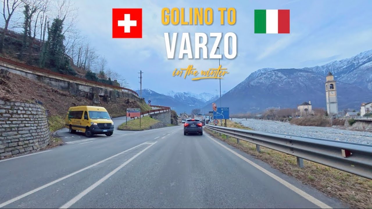 Driving in Switzerland 🇨🇭 to Italy 🇮🇹 | Golino to Varzo | Winter Road January 2026 ❄️