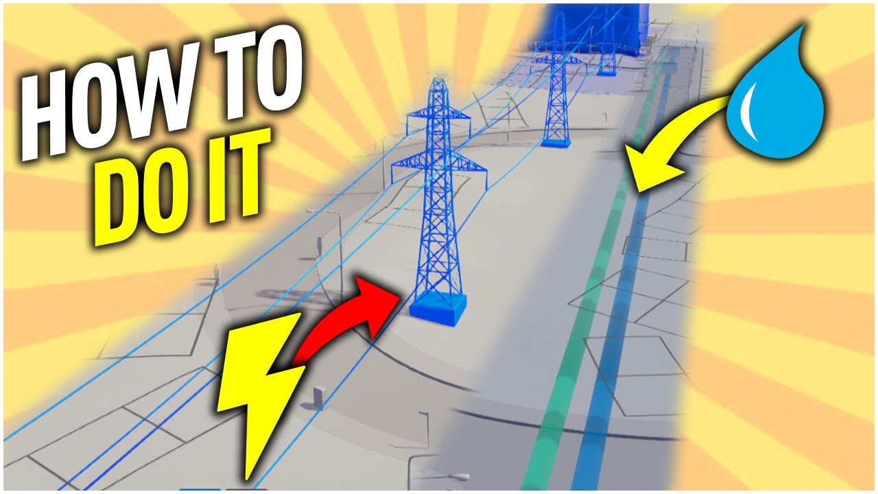 How To Connect Electricity & Water in Cities Skylines