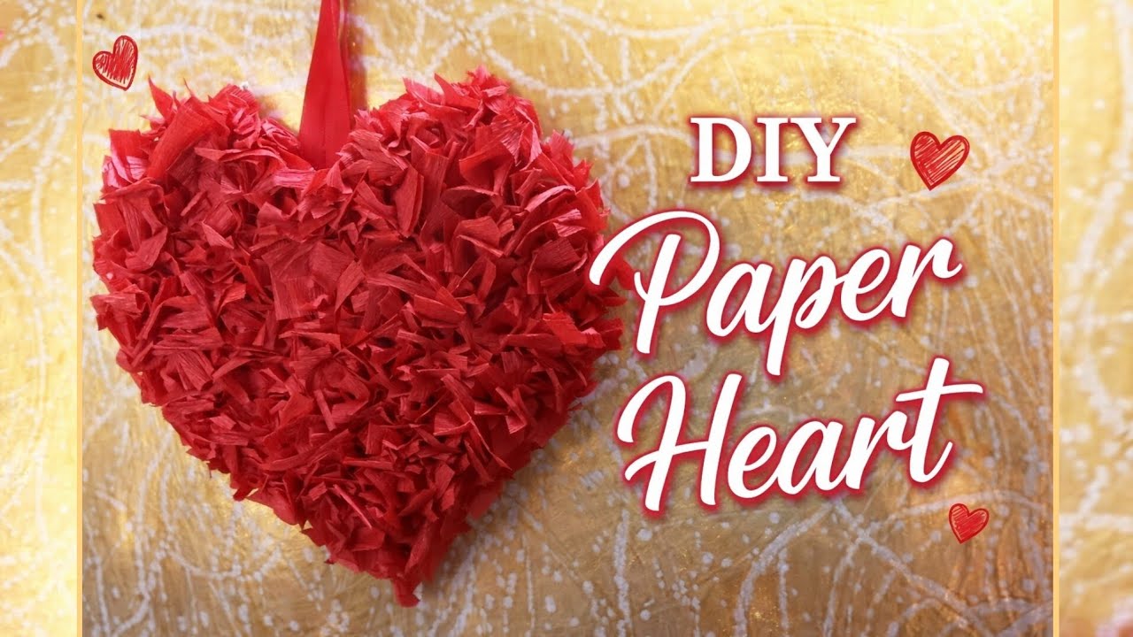 DIY Paper Heart ❤️ Valentine Special Craft Idea | Easy Heart Decoration