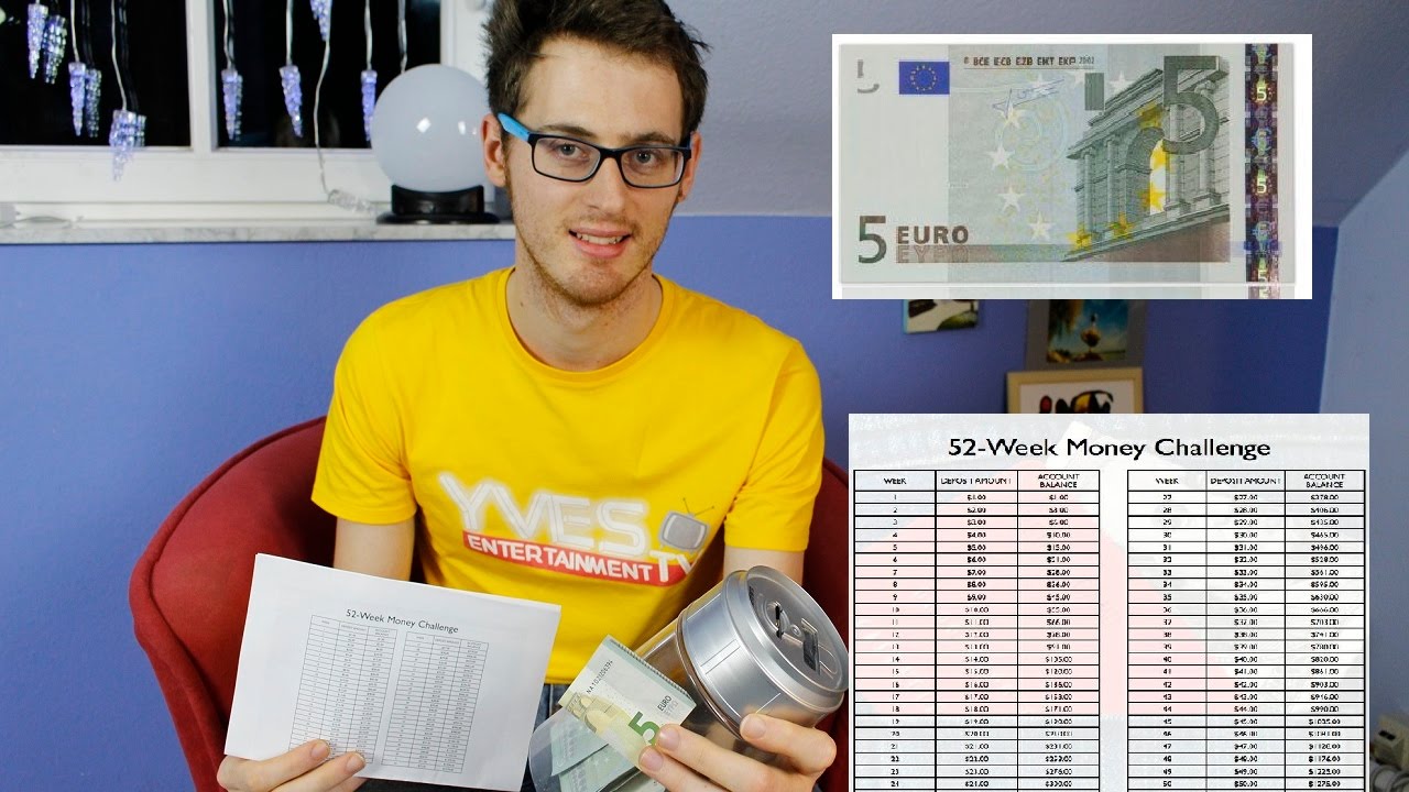 Meine Spartipps 5 Euro Methode vs. 52 Week Money Challenge