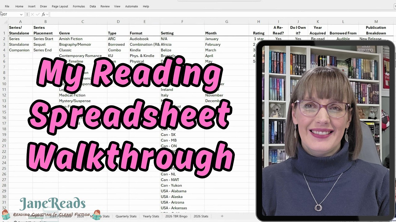 A Walkthrough of My Reading & TBR Spreadsheet