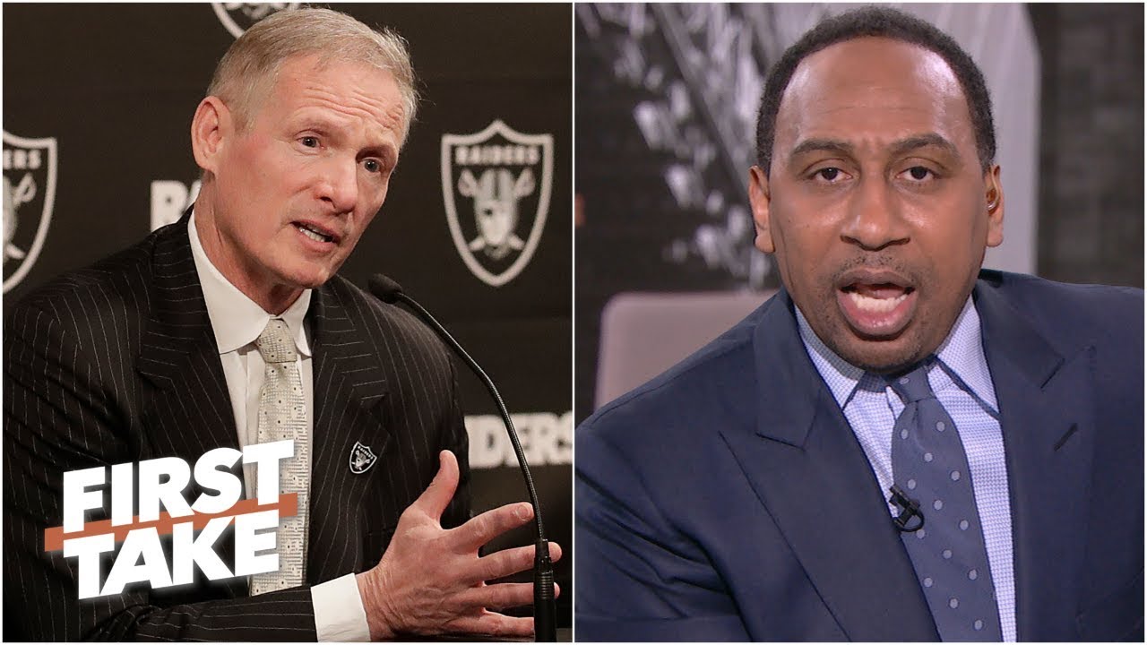 Stephen A.: 'I don&rsquo;t give a damn&rsquo; what Raiders GM Mike Mayock says about Derek Carr | First Take