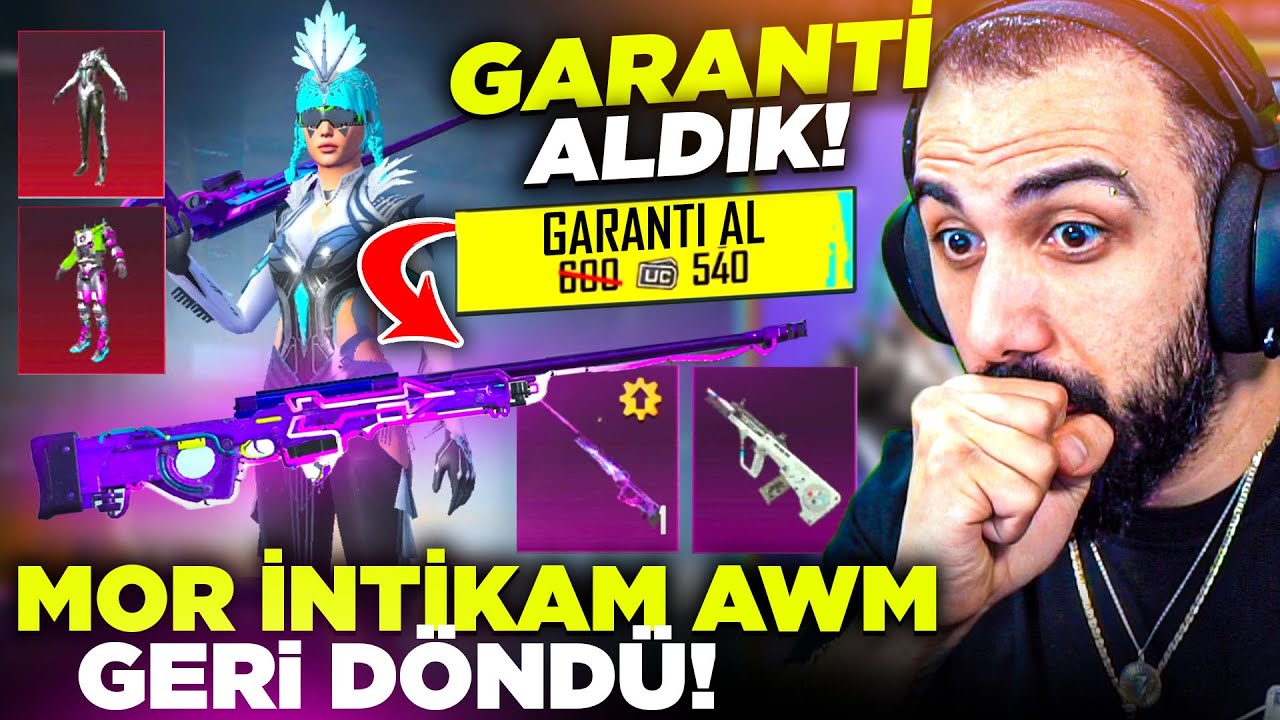 OYUNDA İLK! 😱 8 SEVİYE MOR İNTİKAM AWM GARANTİ OLARAK GERİ DÖNDÜ!! YENİ DESTANSILAR | PUBG MOBILE