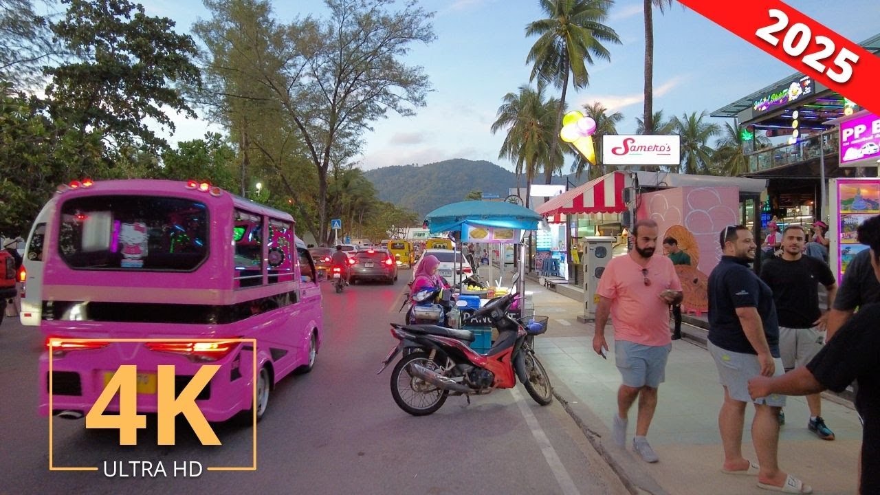 Phuket, Thailand 🇹🇭 Street Walk | City Tour | Patong Beach | ภูเก็ต ประเทศไทย | Virtual Walking 2025