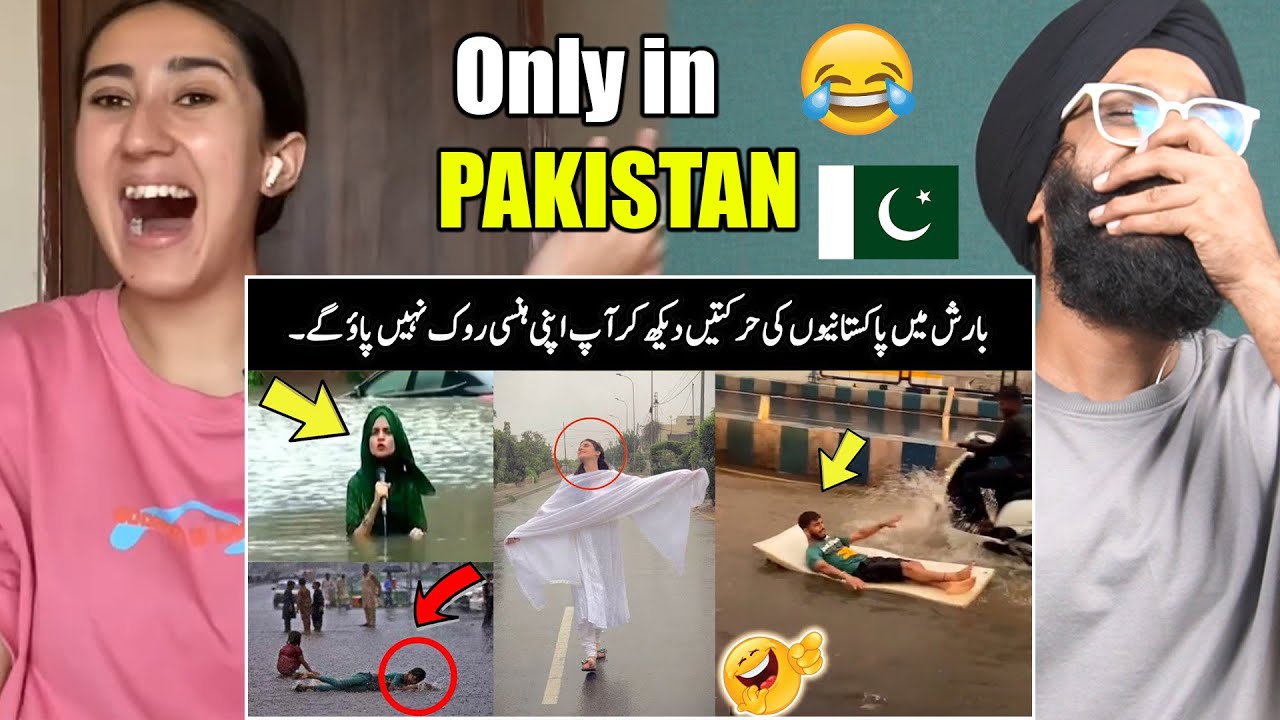 Indian Reaction to Pakistani Peoples Funny Moments In Rain 😂😜| Raula Pao