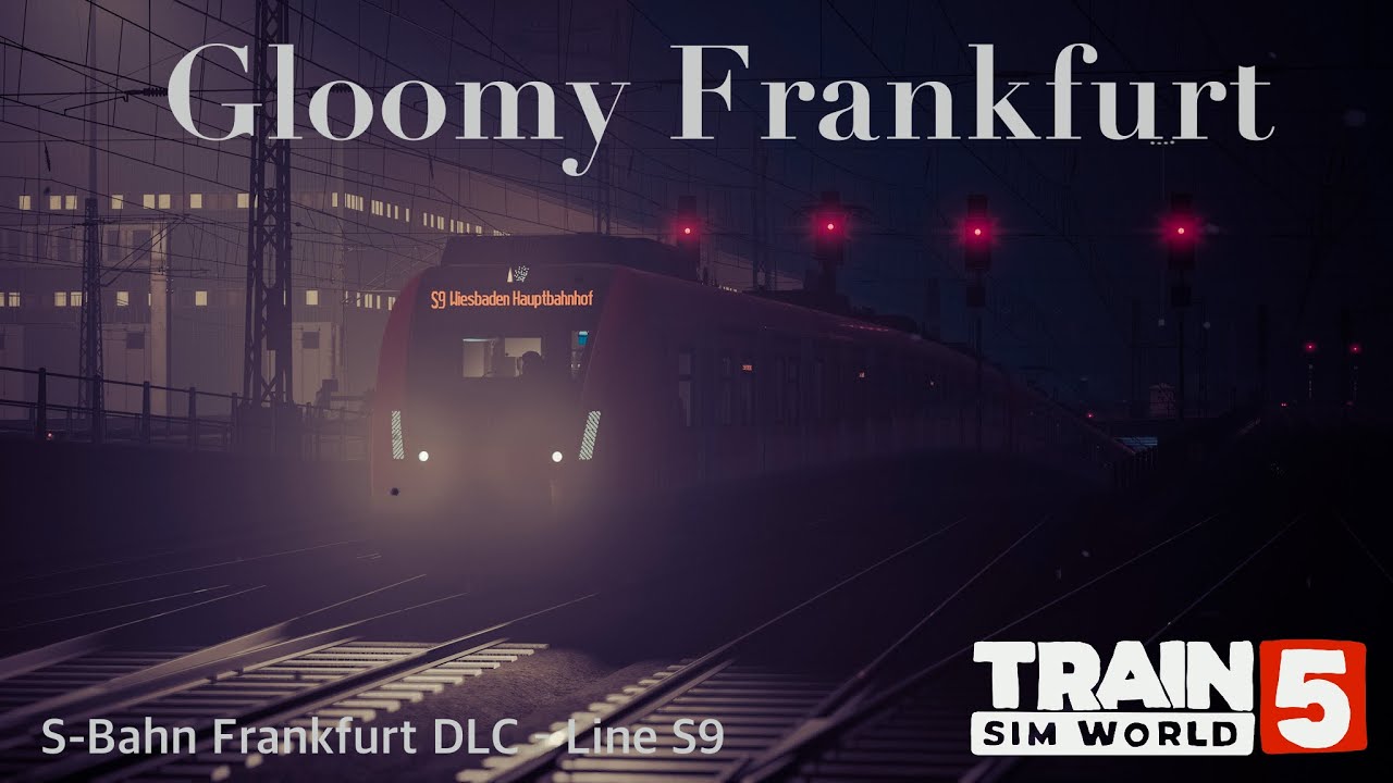 Gloomy Frankfurt 😶&zwj;🌫️ | Class 430 S-Bahn S9 (Hanau&ndash;Wiesbaden) | TSW5 | #122
