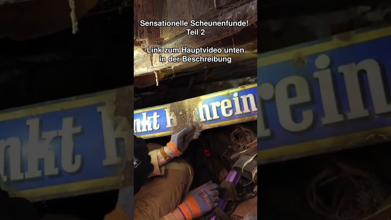 Unglaubliche 😱 SCHEUNENFUNDE! Oldtimer & Emailleschilder gefunden #oldtimer #vintage #barnfind