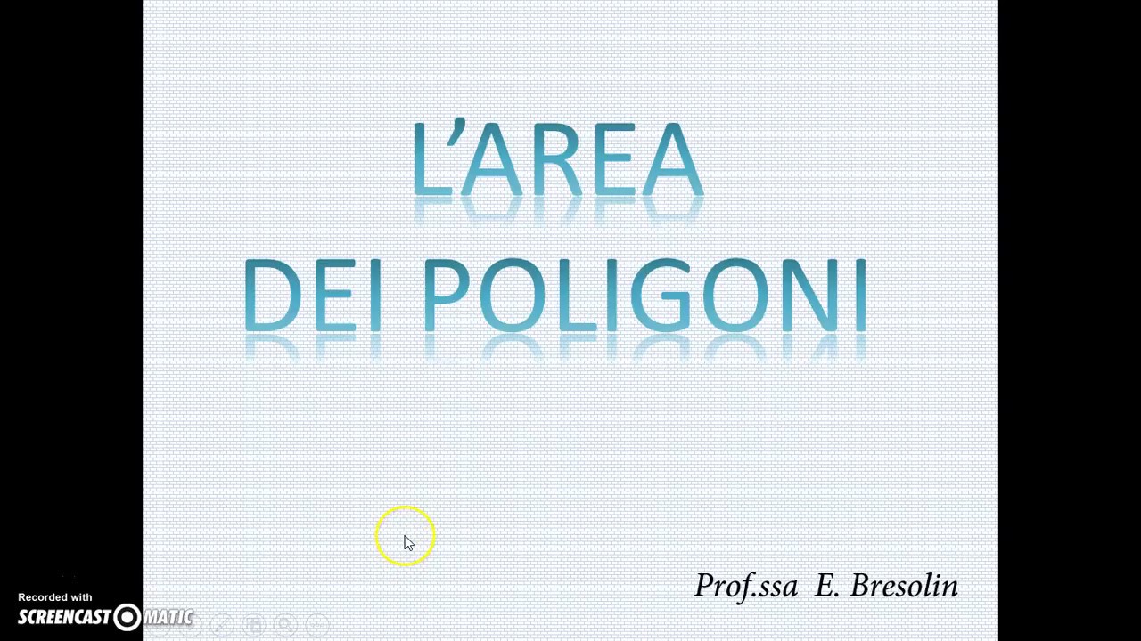L'area prima parte