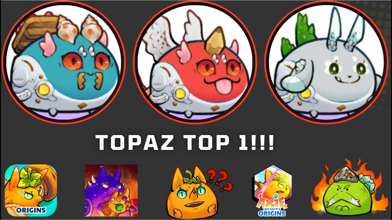 AXIE ORIGIN TOPAZ TEAM RARE ERA SEASON 15