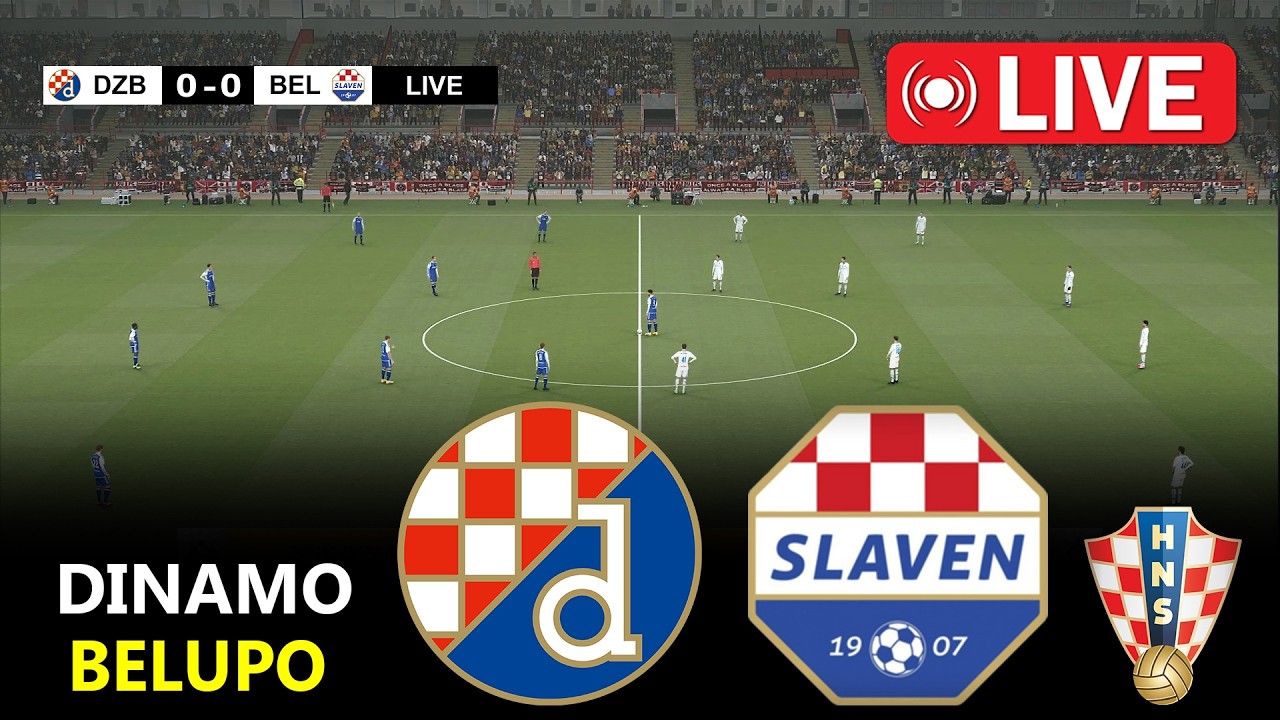 🔴UŽIVO : Dinamo Zagreb vs Slaven Belupo |  Hrvatska HNL 2026 | PES 21 Simulation Gameplay