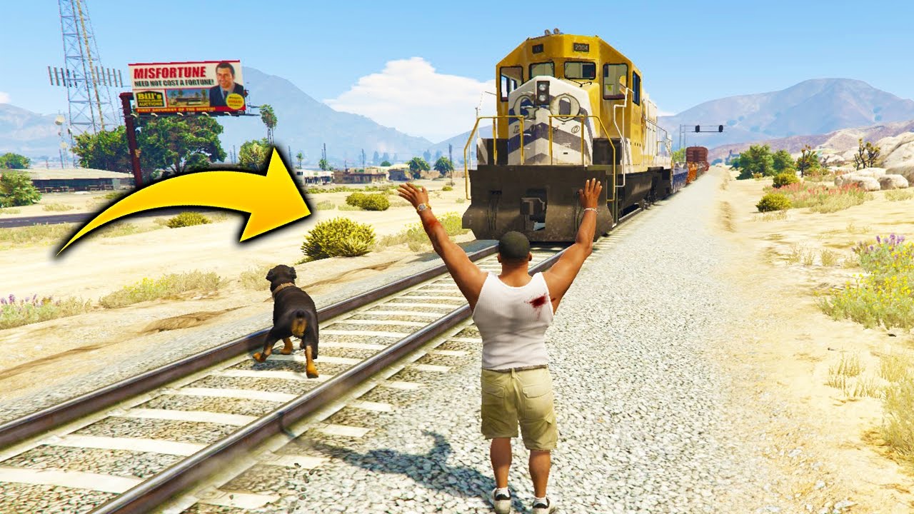 ¿Que pasa si Seguimos a Chop Cuando Lo Dejamos Y Adonde Va? GTA 5