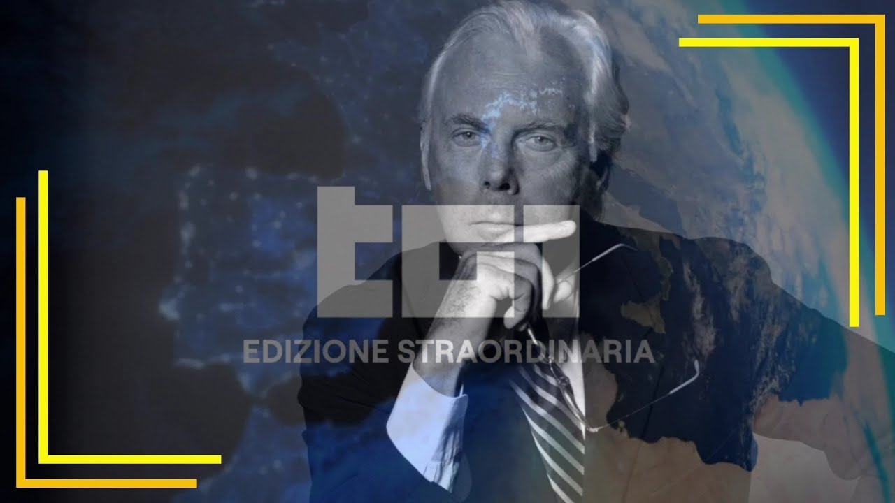 Annuncio morte Giorgio Armani al Tg1 (ore 15:36) | 4 settembre 2025