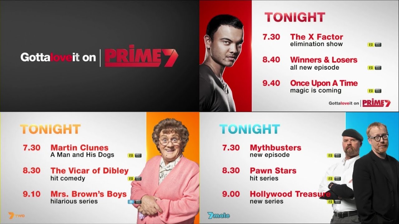 Prime7 - New Lineups (November 2012)