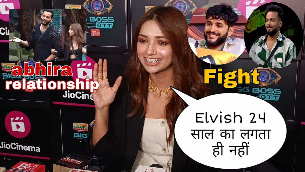 Jiya Shankar FIRST REACTION On relationship with Abhishek, and Elvish Yadav 24 Saal के नही लगते है