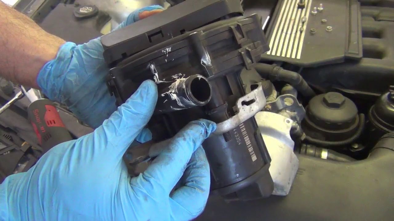 BMW Secondary Air Pump Removal To Replace Hold Downs 3 Series E46