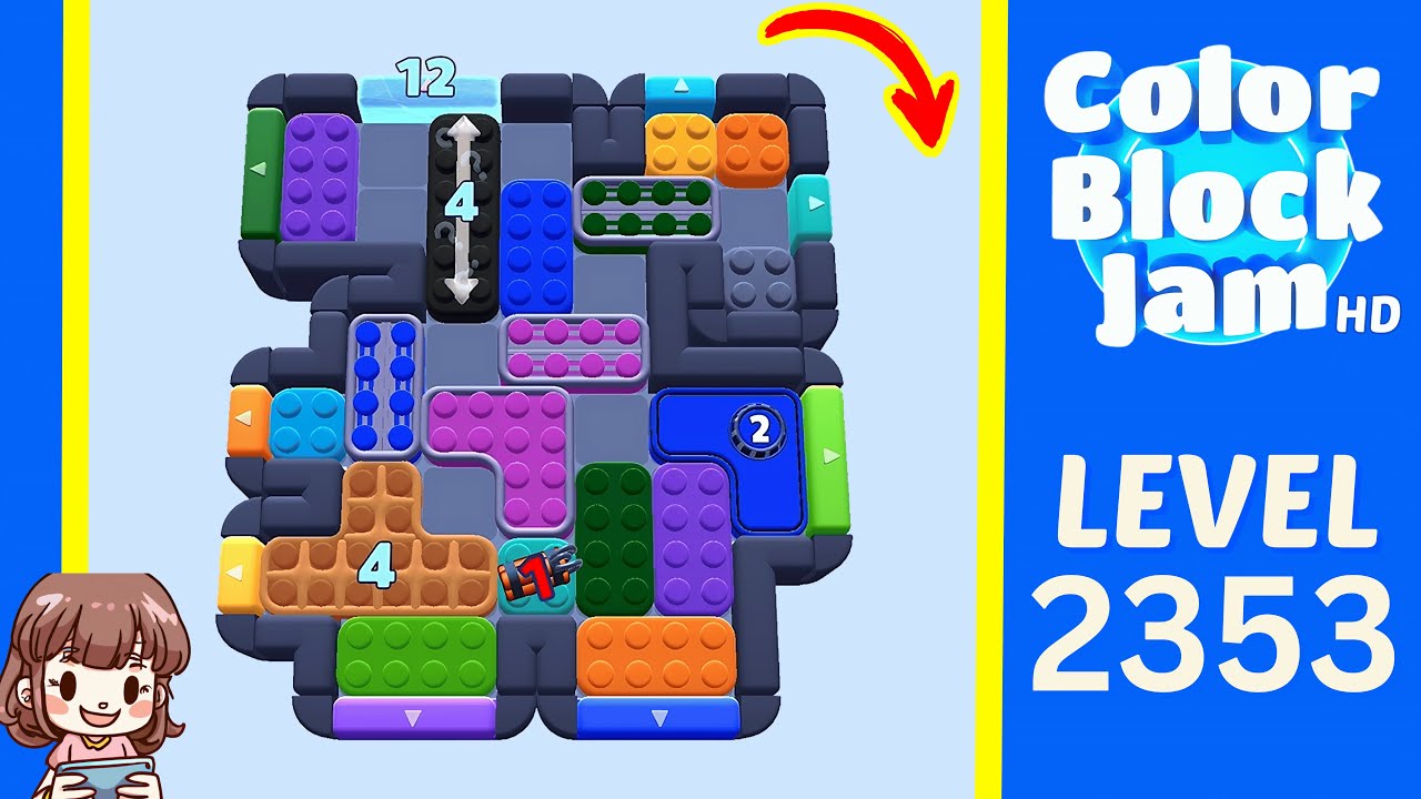 Color Block Jam Level 1444 (2353) Solution Walkthrough