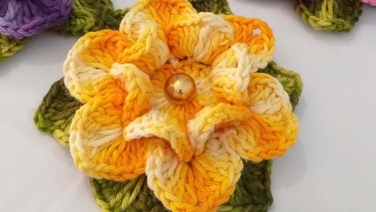 Flor Ivanilde de Crochê Passo a Passo