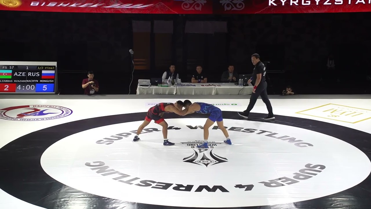  Aliabbas Rzazade VS Nachyn Mongush. Турнир SUPER 4 WRESTLING 