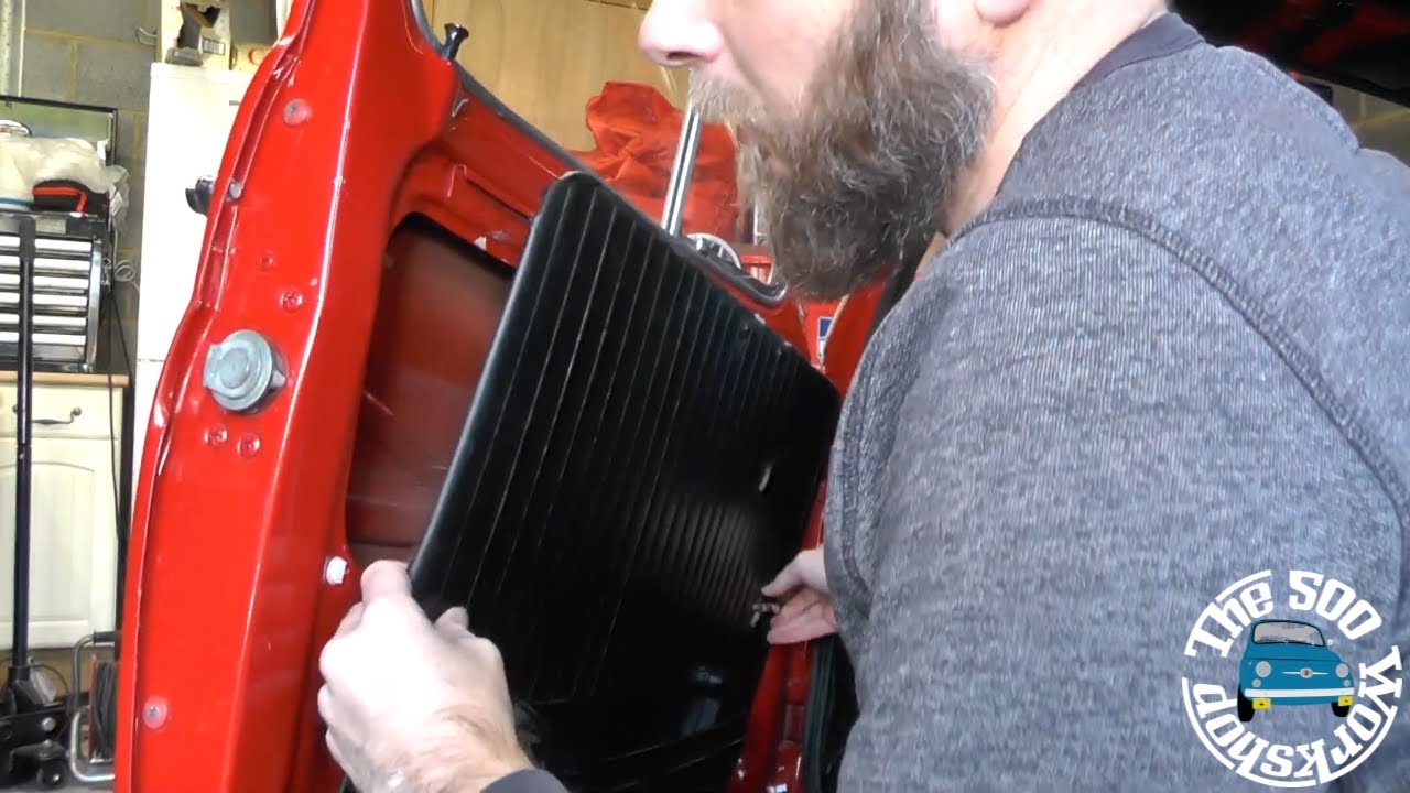 05 Removing the door cards on a Classic Fiat 500