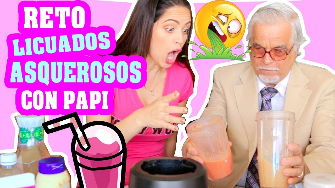 Reto LICUADOS ASQUEROSOS con Papi! Lunes de Tag - Sandra Cires Art