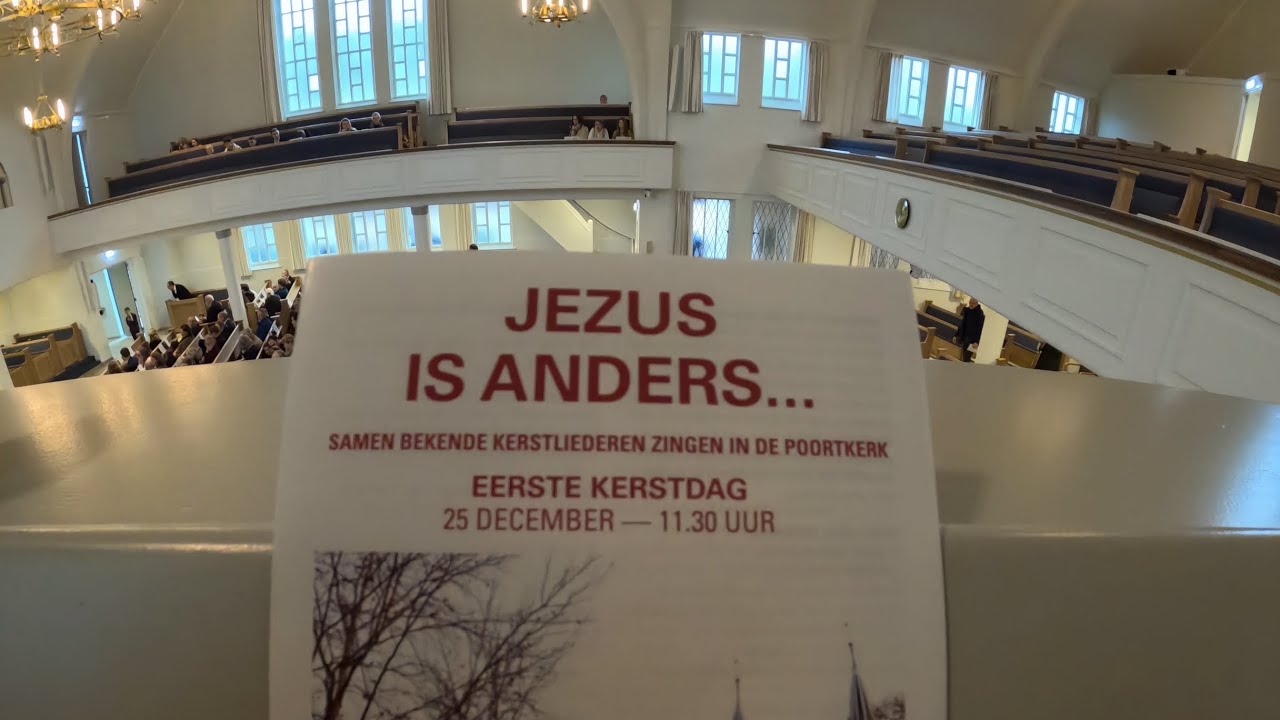 Samen Kerstliederen zingen in de Poortkerk (Kampen) Eerste Kerstdag 2024