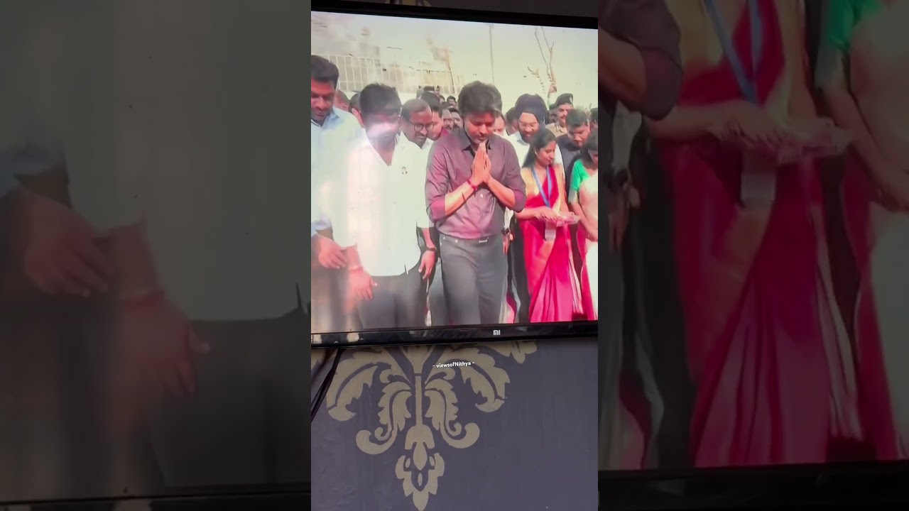 TVK CM Vijay entry in Perambur |TVK MLA office opening by CM Thalapathy Joseph Vijay in Perambur