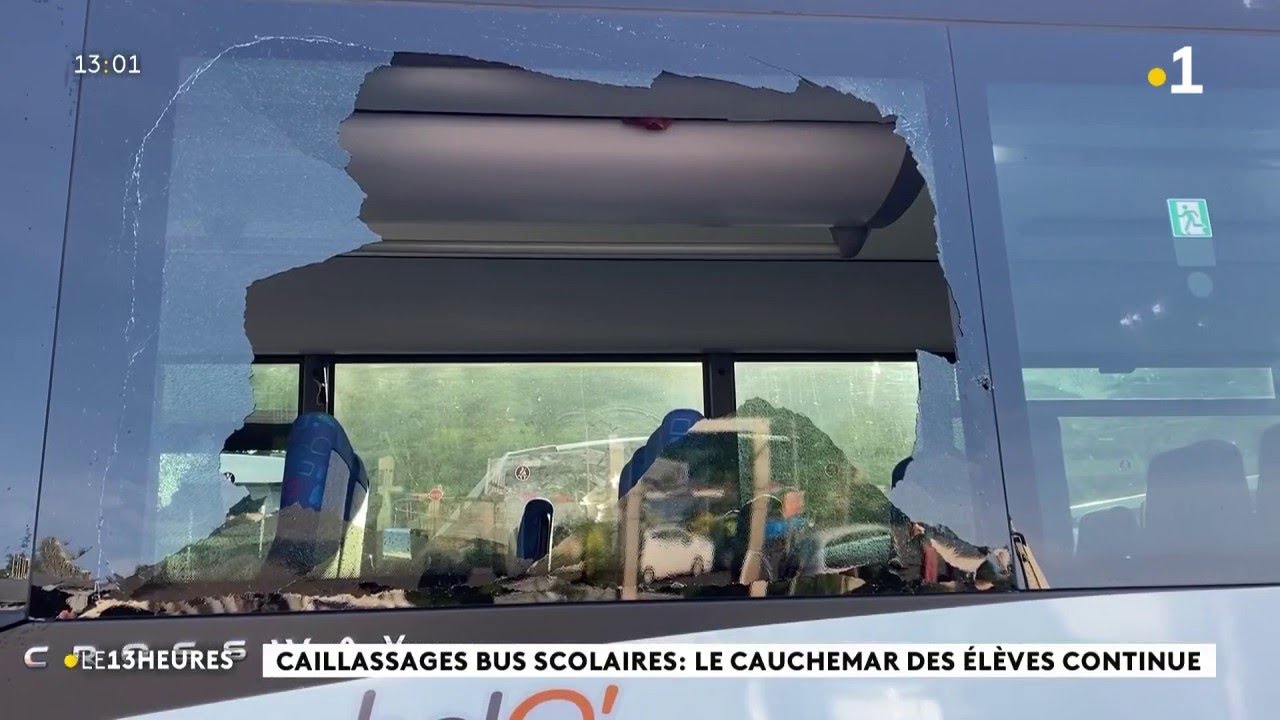 Caillassages de bus scolaires : le cauchemar des élèves continue